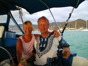 Heather & Scott over for sundowner's