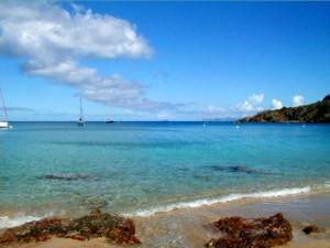 Beautiful beach at St. Barts
