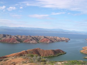 Looking back west towards the mainland