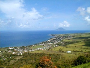 Beautiful view back towards Statia