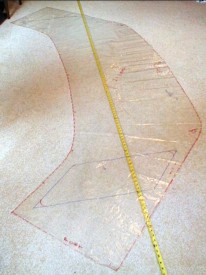 Back half of the dodger pattern - fits between the second and third bow