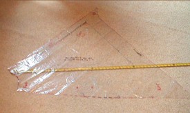 The side curtains, not only a window but a raked sheer line as well