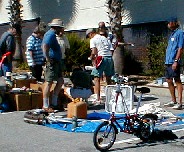 Shore-side Bicycle, jerry jugs, wellies, anchors, books, crockery etc.